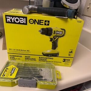 Ryobi 18V ONE+ Drill/Driver Kit - Black and Yellow